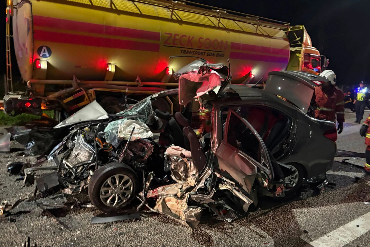 Trapped and gone: woman dies in tanker crash